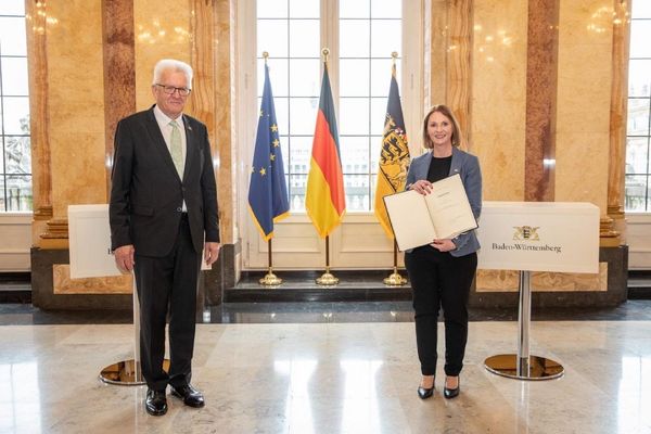 Sandra Boser MdL als Staatssekretärin im Grün-geführten Ministerium für Kultus, Jugend und Sport Baden-Württemberg vereidigt