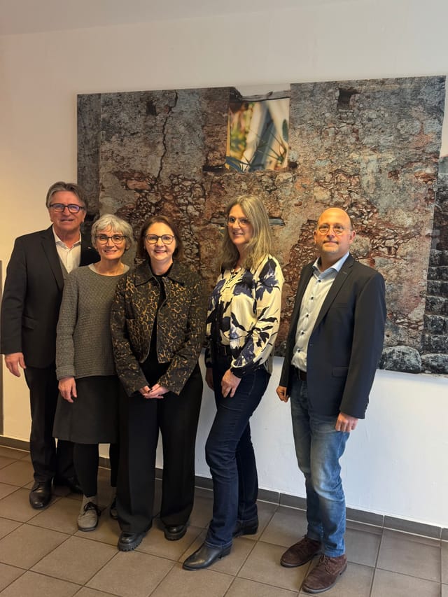 Grünen Landtagsabgeordnete Manfred Lucha und Sandra Boser zu Besuch im aczepta Haus St. Landelin